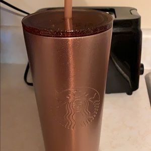 Starbucks rose gold tumbler